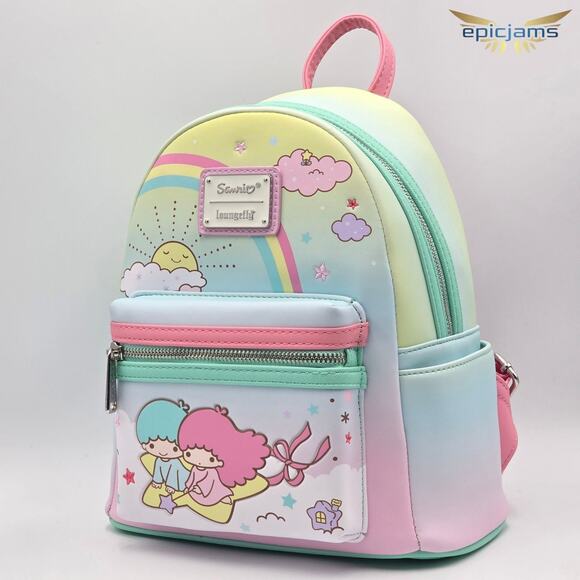Loungefly Sanrio Little Twin Stars Rainbow Mini Backpack Exclusive New main image 6